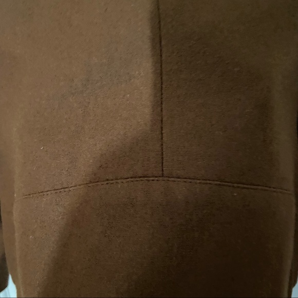 Vintage Harve Bernard wool blend jacket with zippers sz 6 brown shoulder pads - Picture 15 of 15